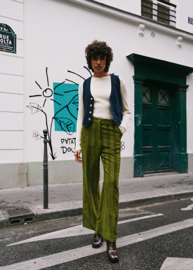 Walking in Memphis Olive Green Corduroy Flare Pants | Green pants outfit,  Flares outfit, Flared pants outfit